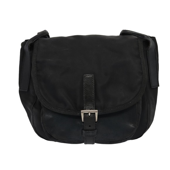 PRADA Shoulder Bag Nylon Black Auth bs16115 - Picture 2 of 16